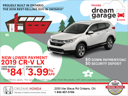 Lease the 2019 Honda CR-V!