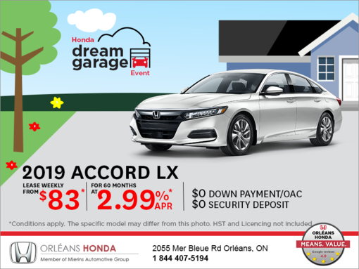 Lease the 2019 Honda Accord Sedan!