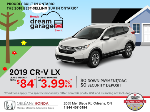 Lease the 2019 Honda CR-V!