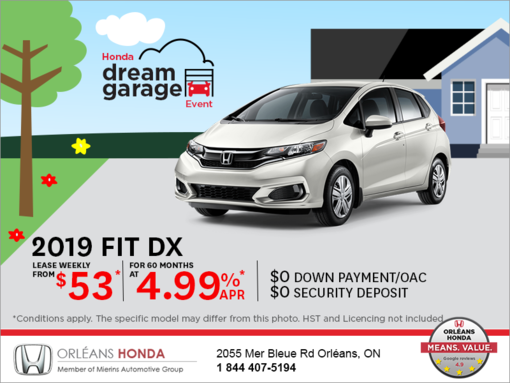 Lease the 2019 Honda Fit!
