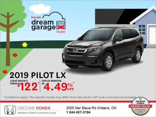 Lease the 2019 Honda Pilot!