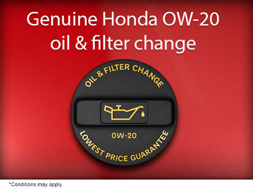 Genuine Honda Oil and Filter Change