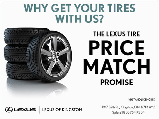 Lexus Tire Price Match Promise!