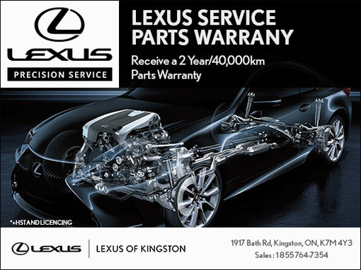 Lexus Parts Warranty!