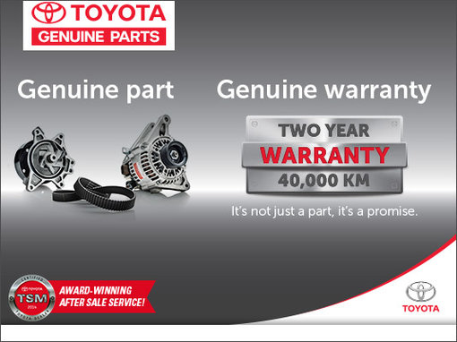 Genuine Parts Warranty Offer!