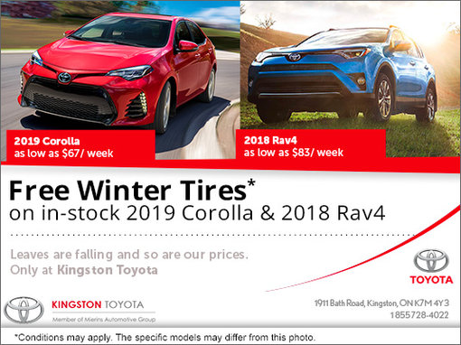 Free Winter Tires on Corolla and RAV4