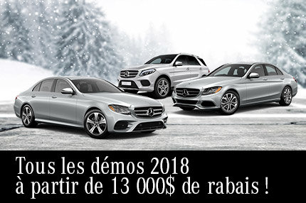 Tous les démos 2018 à partir de 13 000$ de rabais.