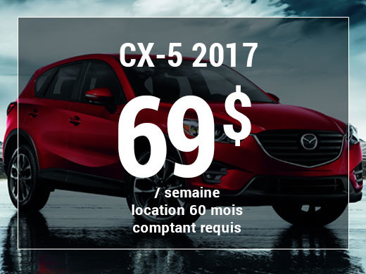 Un Mazda CX-5 2017 à partir de 69$ par semaine chez Prestige Mazda à Shawinigan