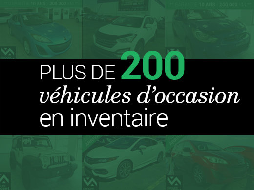 Plus de 200 véhicules d'occasion en inventaire! chez Groupe Vincent à Shawinigan et Trois-Rivières