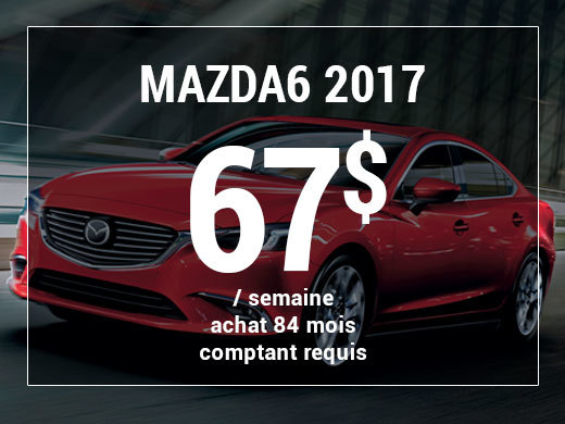 Roulez en Mazda6 GX 2017 à partir de 67$ / semaine chez Prestige Mazda à Shawinigan