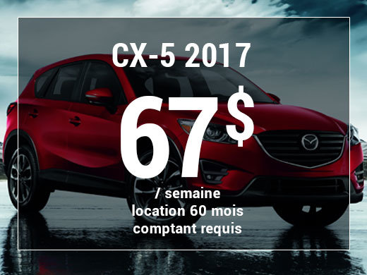 Un Mazda CX-5 2017 à partir de 67$ par semaine chez Prestige Mazda à Shawinigan