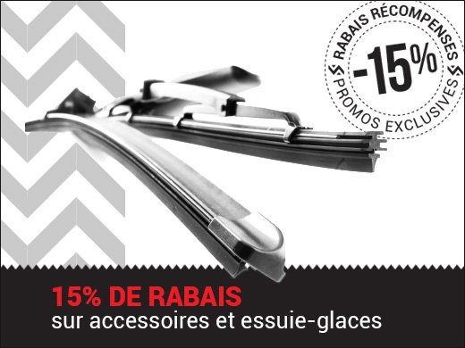 RABAIS sur les accessoires ET balais essuie-glaces chez Hyundai Shawinigan à Shawinigan