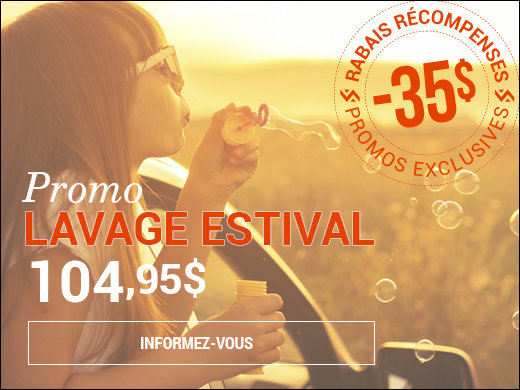 35$ de rabais pour un lavage estival! chez Hyundai Shawinigan à Shawinigan