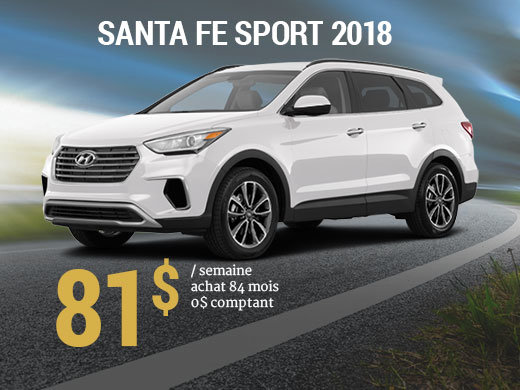 Seulement 81$/semaine pour un Hyundai Santa Fe Sport 2018 chez Hyundai Shawinigan à Shawinigan