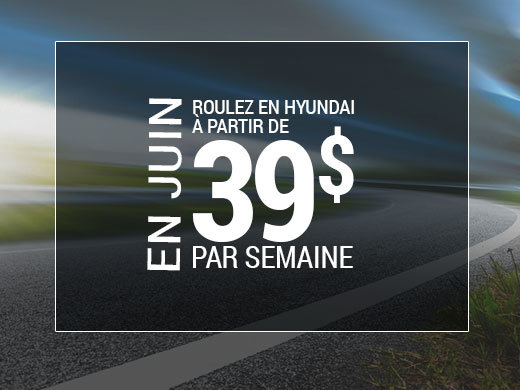 Roulez en Hyundai à partir de 39$ par semaine chez Hyundai Shawinigan à Shawinigan