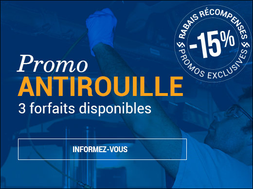 15% de rabais sur tous les forfaits antirouille chez Prestige Mazda à Shawinigan