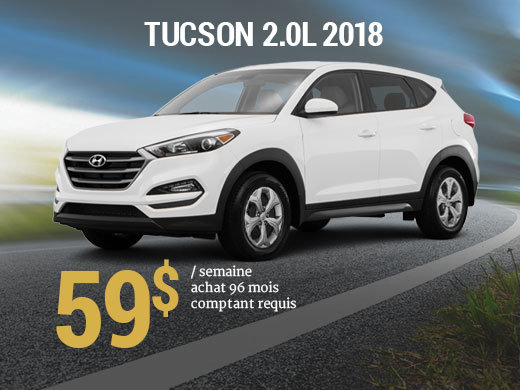 Offrez vous le Hyundai Tucson 2018 pour 59$/sem. chez Hyundai Shawinigan à Shawinigan