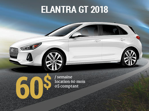 Roulez en Hyundai Elantra GT 2018 pour 60$/sem. chez Hyundai Shawinigan à Shawinigan