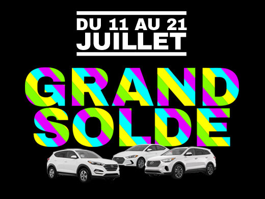 GRAND SOLDE DE L'ÉTÉ GROUPE VINCENT chez Hyundai Shawinigan à Shawinigan