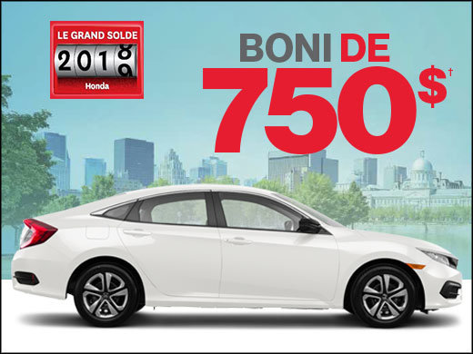 Le grand solde 2018 Honda! chez Avantage Honda à Shawinigan