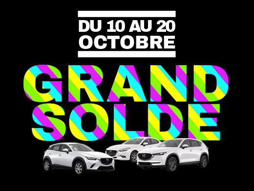 GRAND SOLDE DE L'AUTOMNE GROUPE VINCENT chez Prestige Mazda à Shawinigan