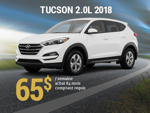 Offrez vous le Hyundai Tucson 2018 pour 65$/sem. chez Hyundai Shawinigan à Shawinigan