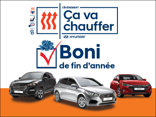 1000$ en boni + Financement 0% + 90 jours sans paiement! chez Hyundai Shawinigan à Shawinigan