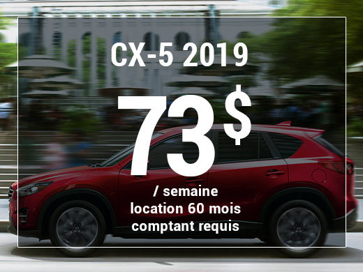 Un Mazda CX-5 2019 à partir de 73$ par semaine chez Prestige Mazda à Shawinigan