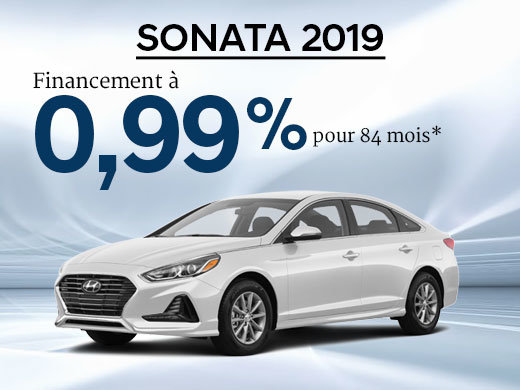 0,99% d'intérêt pour la Hyundai Sonata 2019 chez Hyundai Trois-Rivières à Trois-Rivières
