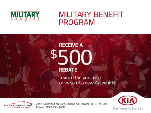 Kia's Military Benefit Program