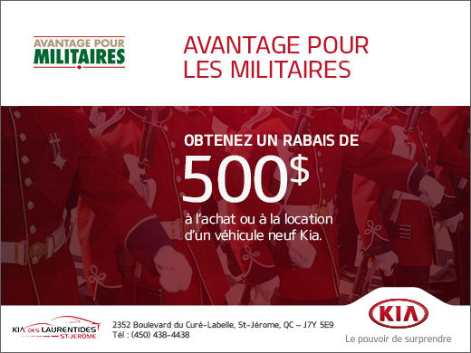 Avantage pour les militaires