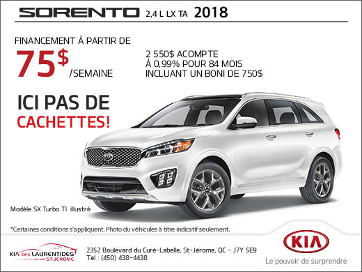 Le Kia Sorento 2018
