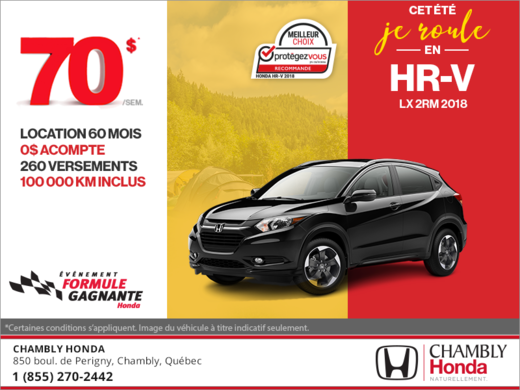 Louez le Honda HR-V 2018!
