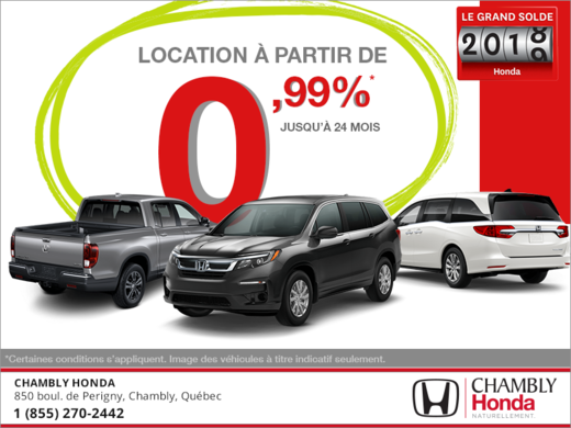 La grande liquidation 2018 de Honda!