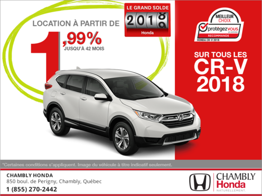 Louez le Honda CR-V 2018!