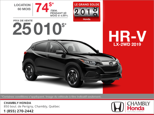 Louez le Honda HR-V 2019!
