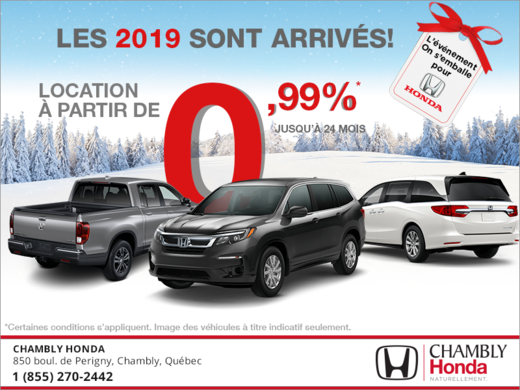 Les 2019 sont arrivés!