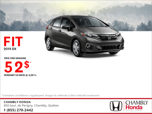 Louez la Honda Fit 2019!