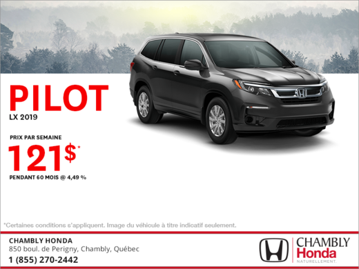 Louez le Honda Pilot 2019!