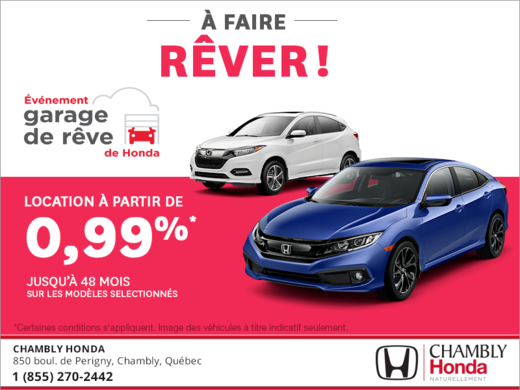 Événement garage de rêve de Honda