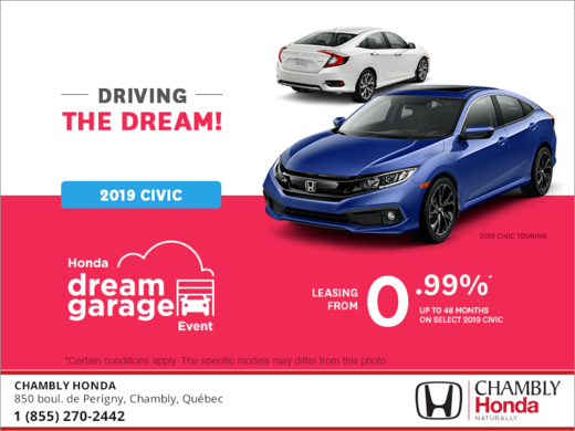 Lease the 2019 Honda Civic!