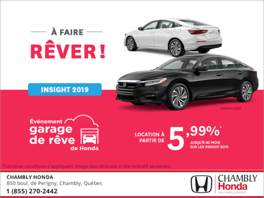 Louez la Honda Insight 2019!