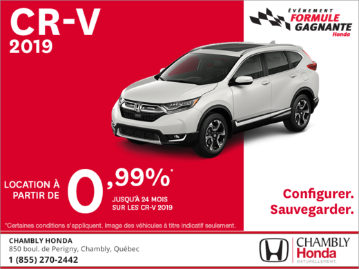 Louez le CR-V 2019!