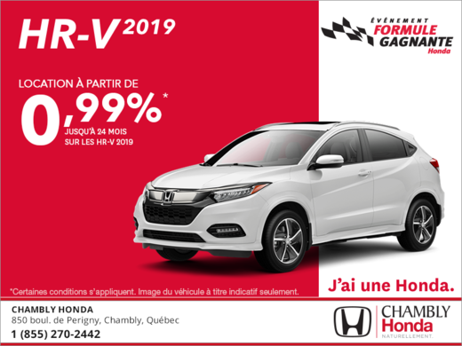 Louez le Honda HR-V 2019!