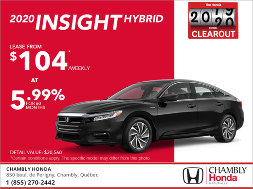 Lease the 2020 Honda Insight!