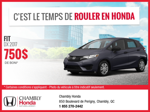 Obtenez la Honda Fit 2017