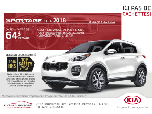 Le Kia Sportage 2018