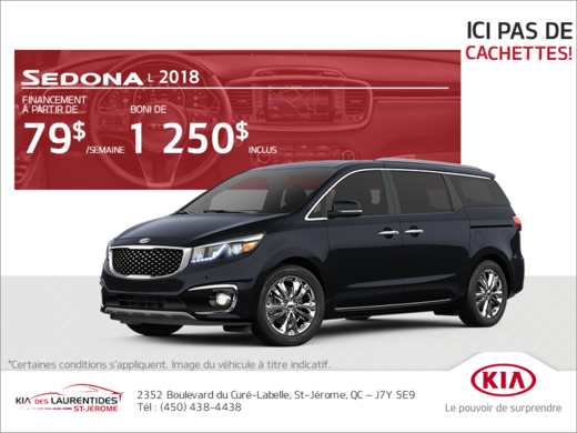 Le Kia Sedona 2018