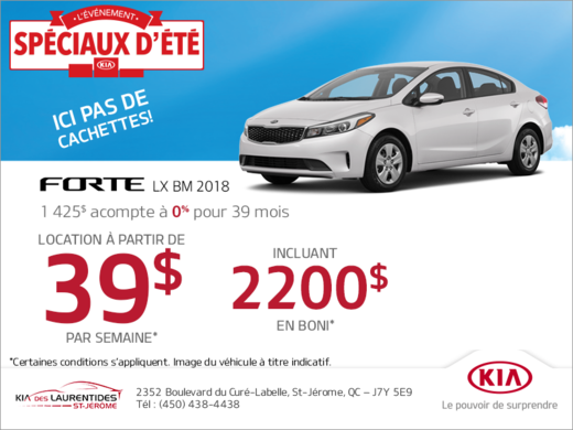 La Kia Forte 2018
