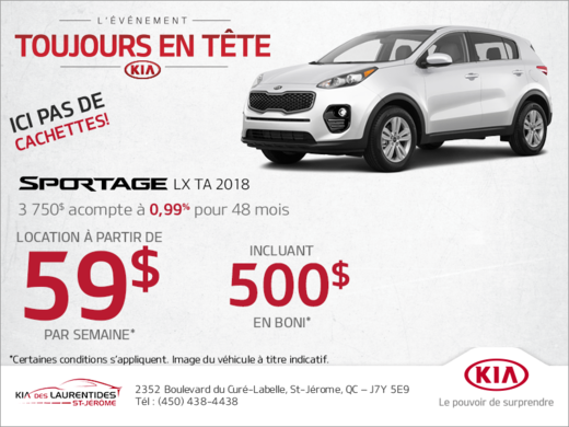 Le Kia Sportage 2018